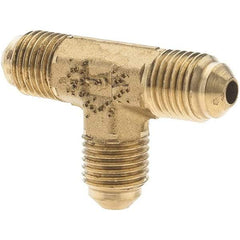 Parker - 3/16" Tube OD, Metal Flared Tube Union Tee - 3/8-24 UNF - Apex Tool & Supply