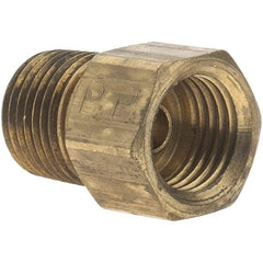 Parker - 3/16" Tube OD, Metal Flared Tube Inverted Male Connector - 1/8-27 NPTF - Apex Tool & Supply