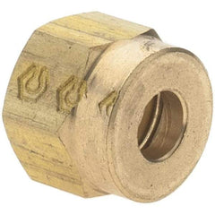 Value Collection - 5/32" Outside Diam, 5/32 Thread, Metal Push-to-Connect Tube Nut - Push to Connect Connection - Apex Tool & Supply