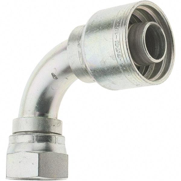 Value Collection - 1-5/16-12 JIC Steel Hydraulic Hose Female 37° Swivel Elbow - -16 Hose Size, 1" Hose Diam, Series TTC - Apex Tool & Supply