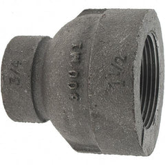 Value Collection - Class 300, 1-1/2 x 3/4" Black Pipe Reducing Coupling - Threaded, Malleable Iron - Apex Tool & Supply