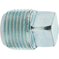 Value Collection - Class 150, 3/8" Galvanized Pipe Square Plug - Threaded, Malleable Iron - Apex Tool & Supply