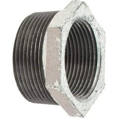 Value Collection - Class 150, 1-1/2 x 1-1/4" Galvanized Pipe Hex Bushing - Threaded, Malleable Iron - Apex Tool & Supply