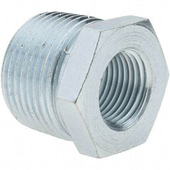 Value Collection - Class 150, 3/4 x 3/8" Galvanized Pipe Hex Bushing - Threaded, Malleable Iron - Apex Tool & Supply