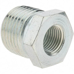 Value Collection - Class 150, 3/8 x 1/8" Galvanized Pipe Hex Bushing - Threaded, Malleable Iron - Apex Tool & Supply