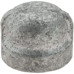 Value Collection - Size 1/4", Class 150, Malleable Iron Galvanized Pipe End Cap - 150 psi, Threaded End Connection - Apex Tool & Supply