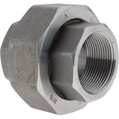 Value Collection - Size 1-1/2", Class 3,000, Forged Carbon Steel Black Pipe Union - NPT End Connection - Apex Tool & Supply