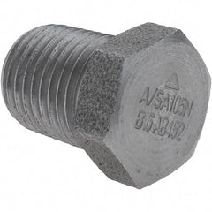Value Collection - Size 1/4", Class 3,000, Forged Carbon Steel Black Pipe Hex Plug - NPT End Connection - Apex Tool & Supply