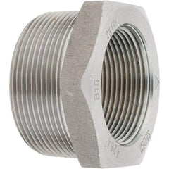 Value Collection - Size 2 x 1-1/2", Class 3,000, Forged Carbon Steel Black Pipe Bushing - NPT End Connection - Apex Tool & Supply