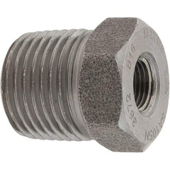 Value Collection - Size 1/2 x 1/8", Class 3,000, Forged Carbon Steel Black Pipe Bushing - NPT End Connection - Apex Tool & Supply