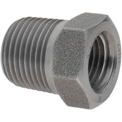 Value Collection - Size 3/8 x 1/4", Class 3,000, Forged Carbon Steel Black Pipe Bushing - NPT End Connection - Apex Tool & Supply