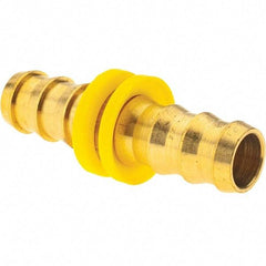 Value Collection - 5/8" ID 5/8 Barbed Push On Hose Splicer - Brass - Apex Tool & Supply