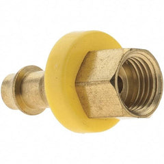 Value Collection - 1/4" ID 3/16 UNF Barbed Push On Inverted Female Rigid Fitting - Brass - Apex Tool & Supply