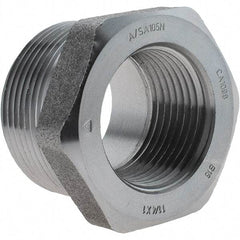 Value Collection - Size 1-1/4 x 1", Class 3,000, Forged Carbon Steel Black Pipe Bushing - NPT End Connection - Apex Tool & Supply