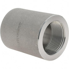 Value Collection - Size 1-1/2", Class 3,000, Forged Carbon Steel Black Pipe Coupling - NPT End Connection - Apex Tool & Supply