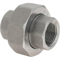 Value Collection - Size 3/4", Class 3,000, Forged Carbon Steel Black Pipe Union - NPT End Connection - Apex Tool & Supply