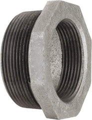 Value Collection - Size 1 x 1/4", Class 150, Malleable Iron Black Pipe Hex Bushing - 150 psi, Threaded End Connection - Apex Tool & Supply