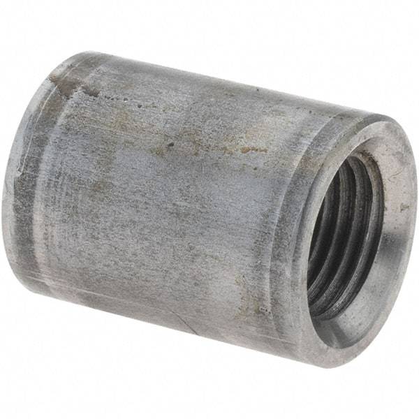 Value Collection - Size 1/8", Class 150, Malleable Iron Black Pipe Coupling - 150 psi, Threaded End Connection - Apex Tool & Supply