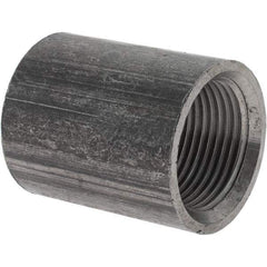 Value Collection - Size 3/4", Class 150, Malleable Iron Black Pipe Coupling - 150 psi, Threaded End Connection - Apex Tool & Supply