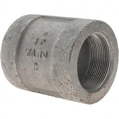 Value Collection - Size 2", Class 300, Malleable Iron Black Pipe Coupling - 300 psi, Threaded End Connection - Apex Tool & Supply