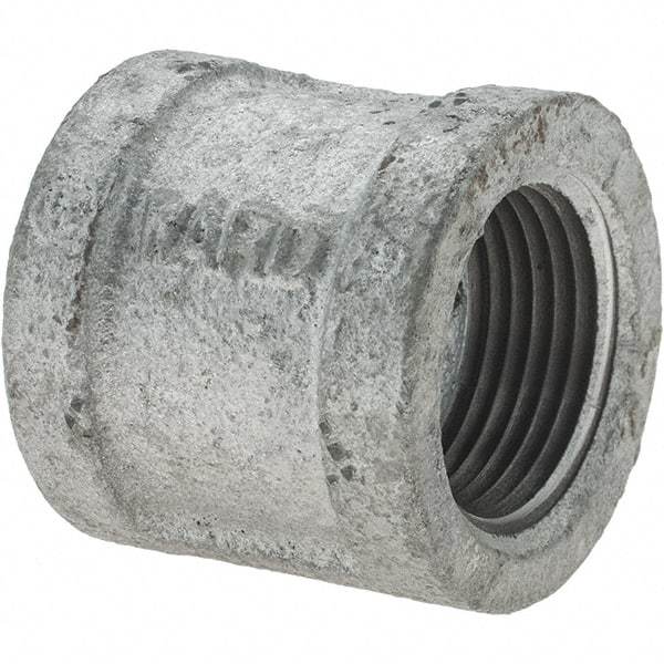 Value Collection - Class 150, 1" Galvanized Pipe Coupling (Right Hand) - Threaded, Malleable Iron - Apex Tool & Supply