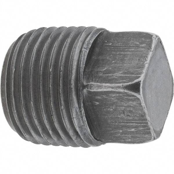 Value Collection - Size 1/2", Class 150, Malleable Iron Black Pipe Square Plug - 150 psi, Threaded End Connection - Apex Tool & Supply