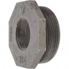 Value Collection - Class 150, 3 x 1-1/2" Black Pipe Hex Bushing - Threaded, Malleable Iron - Apex Tool & Supply