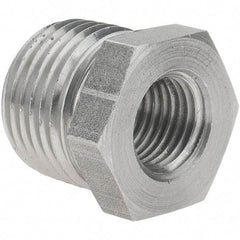 Value Collection - Size 1/2 x 1/4", Class 150, Steel Black Pipe Hex Bushing - 150 psi, Threaded End Connection - Apex Tool & Supply