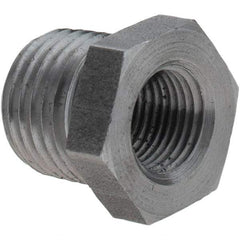 Value Collection - Size 1/4 x 1/8", Class 150, Steel Black Pipe Hex Bushing - 150 psi, Threaded End Connection - Apex Tool & Supply