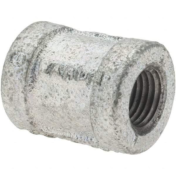 Value Collection - Class 150, 1/4" Galvanized Pipe Coupling (Right Hand) - Threaded, Malleable Iron - Apex Tool & Supply