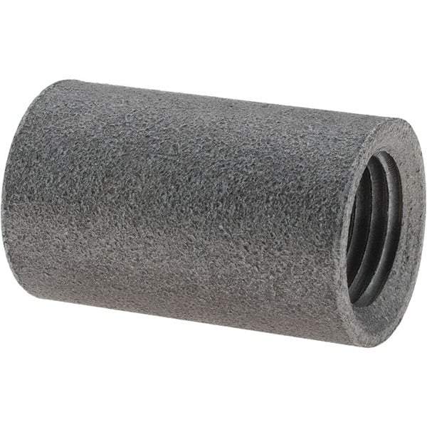 Value Collection - Size 1/4", Class 150, Malleable Iron Black Pipe Coupling - 150 psi, Threaded End Connection - Apex Tool & Supply