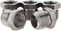 Value Collection - Size 1/2 x 3/8", Class 150, Steel Black Pipe Hex Bushing - 150 psi, Threaded End Connection - Apex Tool & Supply