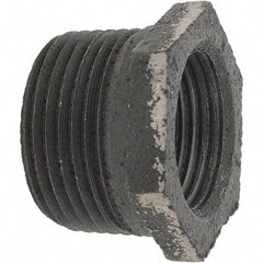 Value Collection - Size 1 x 3/4", Class 150, Steel Black Pipe Hex Bushing - 150 psi, Threaded End Connection - Apex Tool & Supply