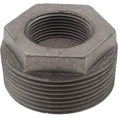 Value Collection - Size 2-1/2 x 1-1/4", Class 150, Malleable Iron Black Pipe Hex Bushing - 150 psi, Threaded End Connection - Apex Tool & Supply