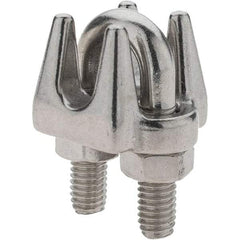 Value Collection - 1/4" Wire Rope Clips - Stainless Steel - Apex Tool & Supply