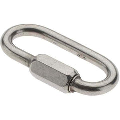 Value Collection - Stainless Steel Quick Link - 3/16" Diameter, 800 Lb Load Limit - Apex Tool & Supply