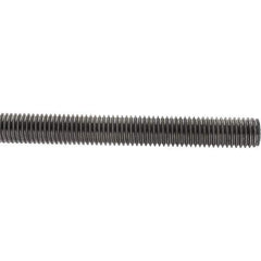 Value Collection - M14x2 1m Long, Steel Metric Threaded Rod - Zinc-Plated Finish - Apex Tool & Supply