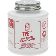 Value Collection - 4 oz Brush Top Can Pipe Sealant - PTFE Based, 500°F Max Working Temp - Apex Tool & Supply