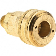 Value Collection - 1/2 Male Pipe Industrial Pneumatic Hose Coupler - Brass, 1/2" Body Diam - Apex Tool & Supply