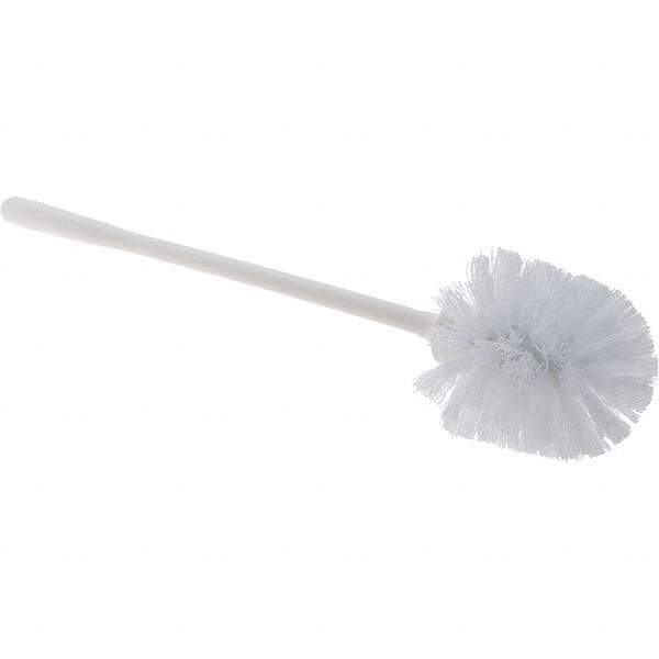 Value Collection - Toilet Bowl Brush - Synthetic, Plastic Handle, White - Apex Tool & Supply
