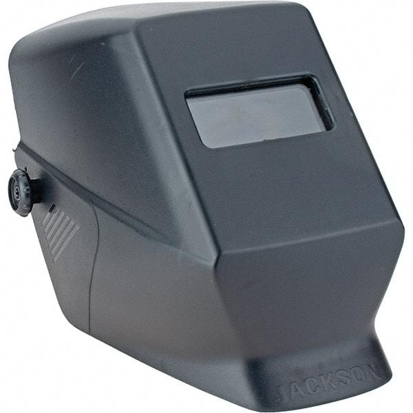 Value Collection - 2" Window Width x 4-1/4" Window Height, Auto-Darkening Lens, Fixed Front Welding Helmet - Blue Lens - Apex Tool & Supply