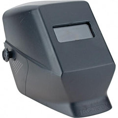 Value Collection - 2" Window Width x 4-1/4" Window Height, Auto-Darkening Lens, Fixed Front Welding Helmet - Blue Lens - Apex Tool & Supply