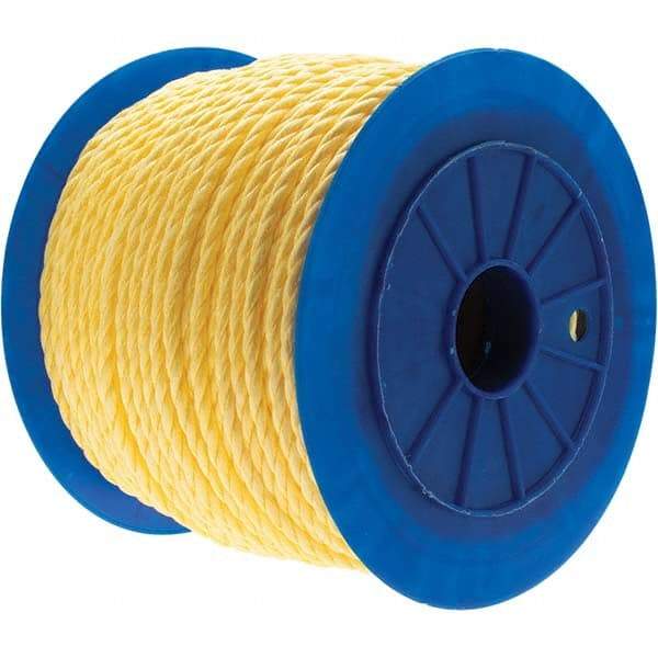 Value Collection - 600' Max Length Polypropylene Twisted Rope - 3/8" Diam - Apex Tool & Supply