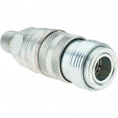 Value Collection - 3/8 Male Pipe Industrial Pneumatic Hose Coupler - Steel - Apex Tool & Supply