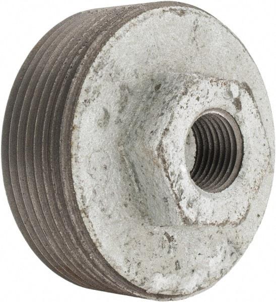 Value Collection - Class 150, 2-1/2 x 1/2" Galvanized Pipe Hex Bushing - Threaded, Malleable Iron - Apex Tool & Supply