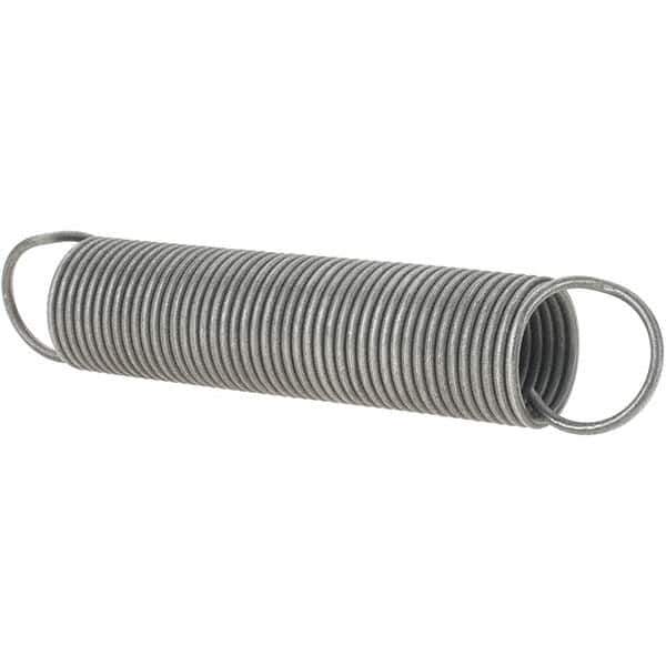 Value Collection - 47/64" OD, Steel Extension Spring - 4-1/16" Free Length - Apex Tool & Supply
