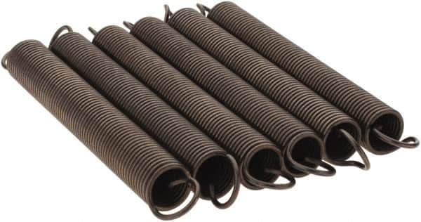 Value Collection - 3/8" OD, Steel Extension Spring - 1.9 Lb/In Rating - Apex Tool & Supply