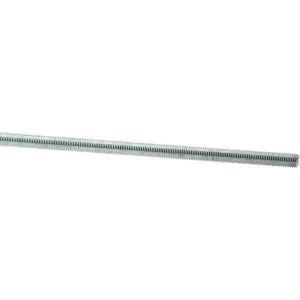 Value Collection - M10x1.25 1m Long, Steel Metric Threaded Rod - Zinc-Plated Finish - Apex Tool & Supply