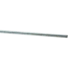 Value Collection - M10x1.25 1m Long, Steel Metric Threaded Rod - Zinc-Plated Finish - Apex Tool & Supply