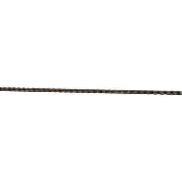 Value Collection - #8-32 UNC (Coarse), 3' Long, Stainless Steel Threaded Rod - 3' Long - Apex Tool & Supply